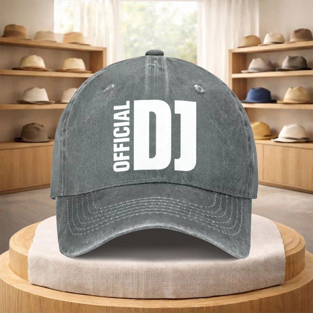 Oficjalna czapka DJ Unisex Vintage Czapka Baseballowa Do Streetwearu Turystyki Sportów Na Świeżym Powietrzu Lekka Regulowana Festiwal Koncert Prezent