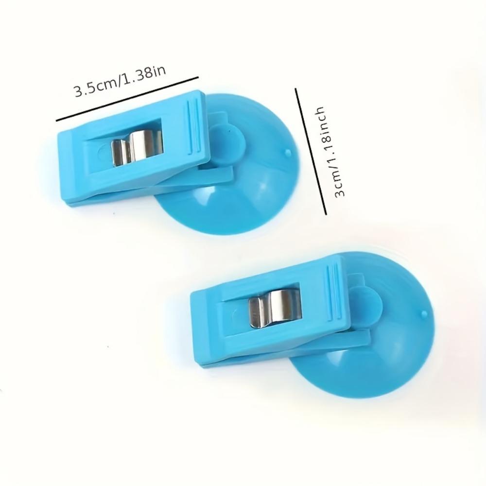 4pcs Car Suction Cup Clips - Strong Adhesive Window & Windshield Fixing Holder, Suitable for Sunshades & Bills - Durable Plastic No- Car Clips