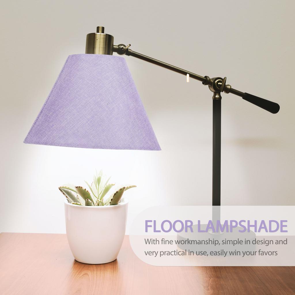 Small Lampshade Linen Cloth Metal Durable Desk Floor Wall Lamp Cover Replacement Light Accessory for Home Office Bedroom Study