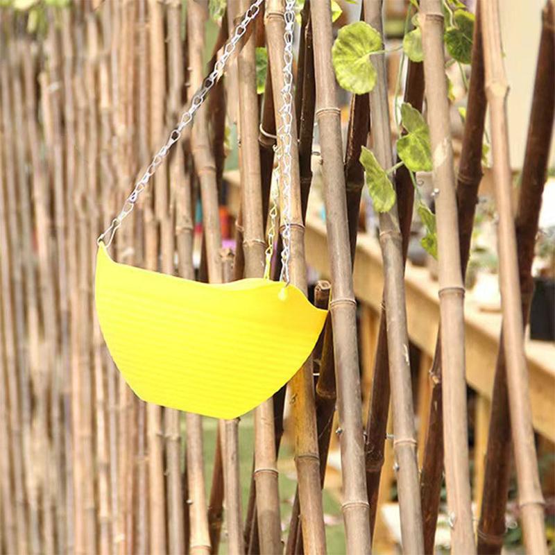 Závěsný květináč na orchideje s řetězem PP plastový závěsný koš květináč závěsný nástěnný zelený květináč se sukulentním květináčem