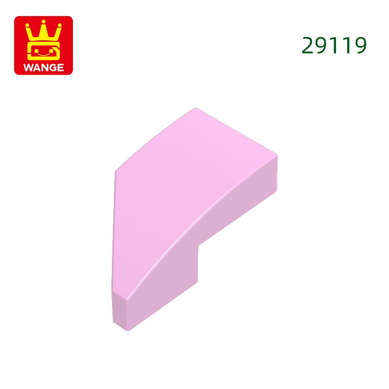 

384Pcs/lot 29119 Wedge 2x1with Stud Notch Right Block Moc Colour Accessories Works With featuring Brick DO IT YOURSELF Kids Toy Assembly about 384pcs