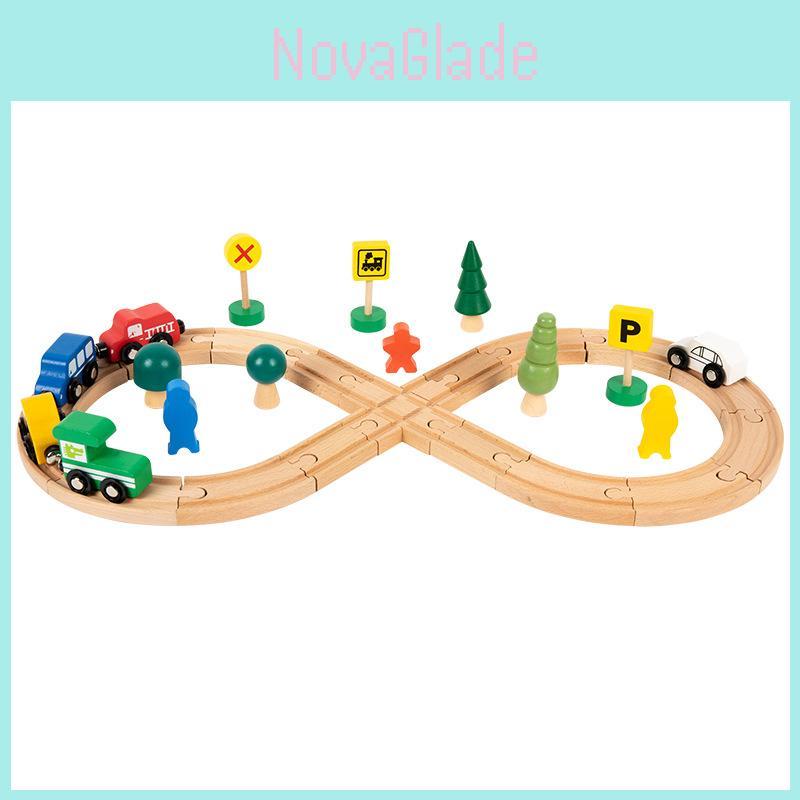 Wooden Childrens Train Track Toy For Creative Play And Development