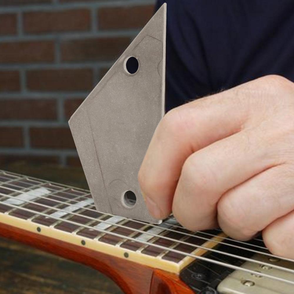 Silver Guitar Leveling Tool Metal Fret Repair Kit Fret Crowning File  For Guitar Repair