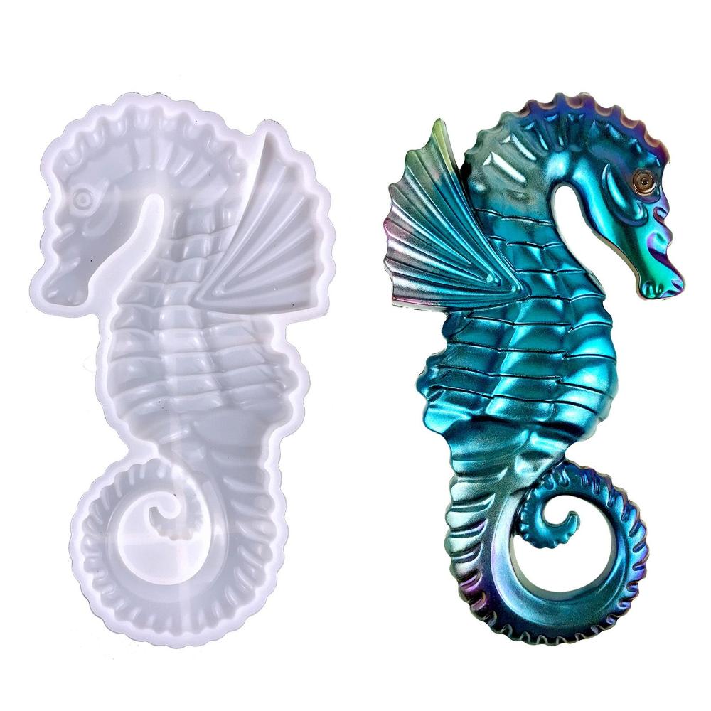 

Crystal Epoxy Wall Decoration Hippocampus Silicone Mold Casting Mould Resin Molds Hanging Ornament