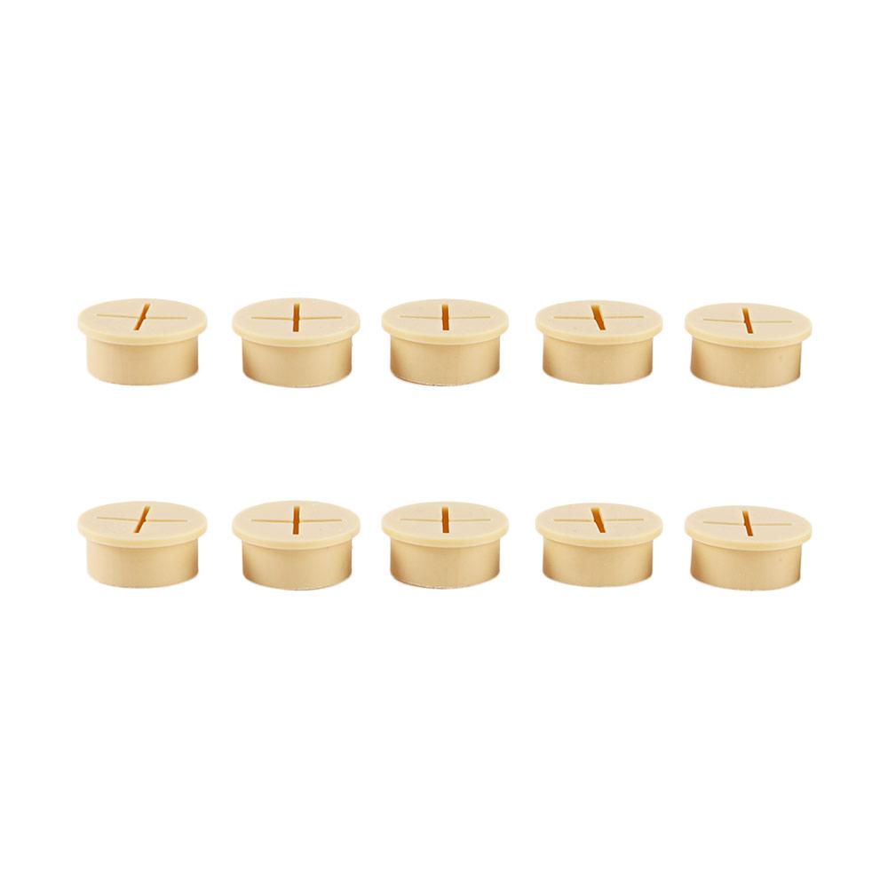 Home Round Table Furnitures Port For USB PC Computer Desk Wire Organizer Desk Cord Grommet Storage Accessories Cable Hole Cover