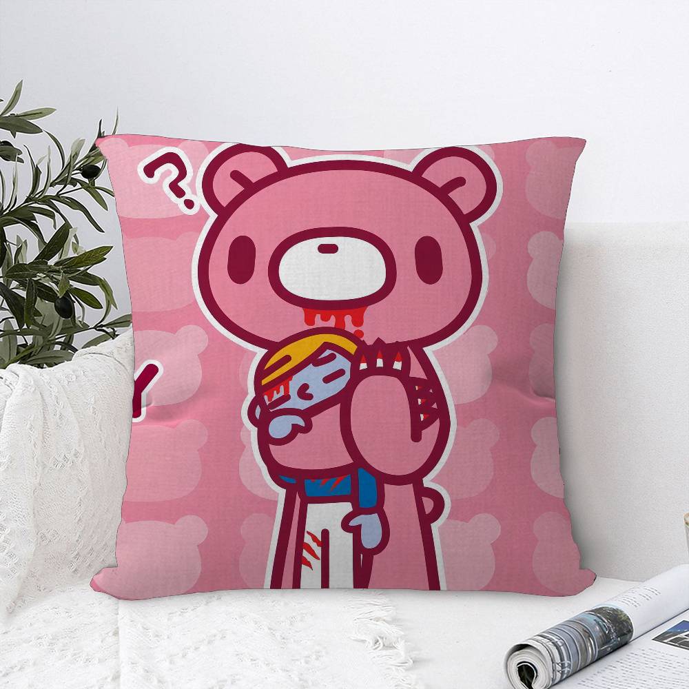 G-Gloomy B-Bear Personalized Pillow Cover Kids Bedroom Wild Party Decor Pillowcase Kid Birthday Shower Gift