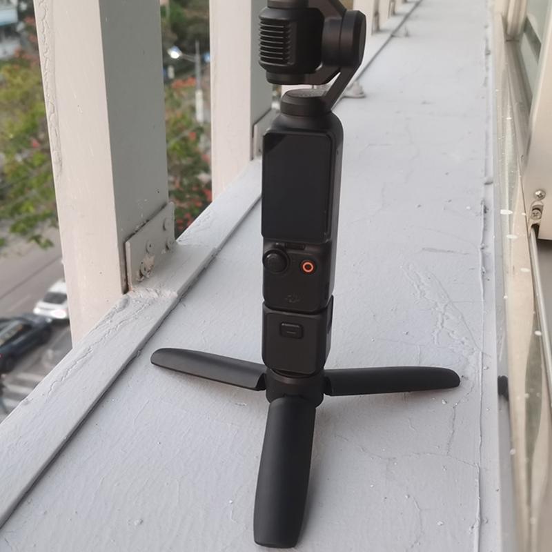 Mini-Stativ für Pocket 3 Action-Kamera Tragbarer Stativständer Schwarz Stativhalterung Selfie-Stick Stativ Outdoor-Fotografie