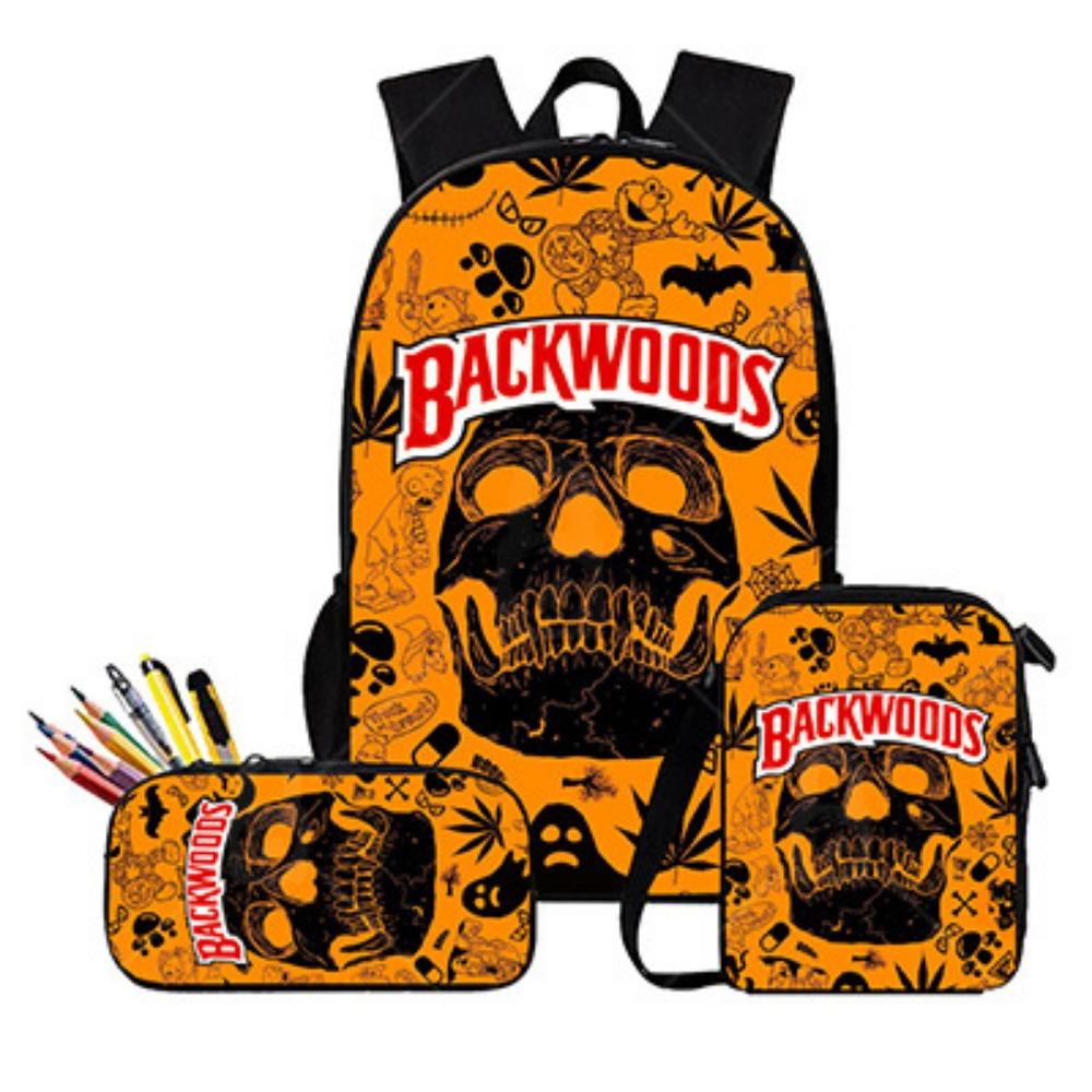 Animations-Schultasche, Grundschultasche, atmungsaktiver wasserdichter Rucksack mit großem Fassungsvermögen, Halloween