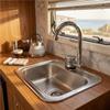 Reliable-Camper Kitchen Faucet Replacement Accessories-RV Sink Faucet Calf& Hot Water Mixer For Home, Caravan, Yacht,Boat
