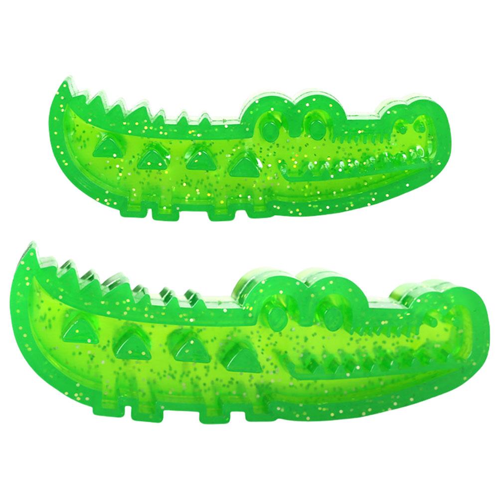 Slow-Feed Chew & Fetch Crocodile Dog Toy Cute Chew Toys Interactive Dog Puzzle Toy for All Breed Sizes Dog
