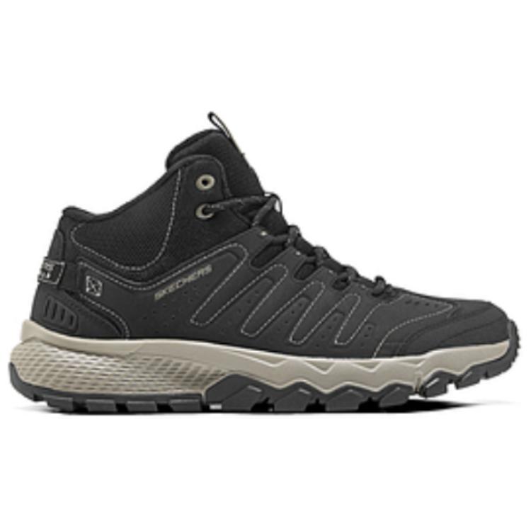 Skechers Outdoor Comfortable Durable Mid-Top Outdoor Functional Shoes Men Shoes Black Brown 237632-BKTP