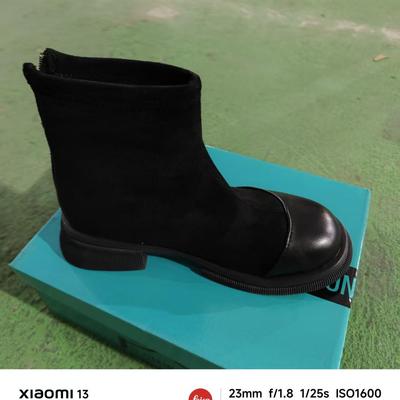 Damen Stiefeletten mit dicker Sohle und höhenverstärkendem elastischem Knöchelbund - 2025 Herbst/Winter Petite Mode