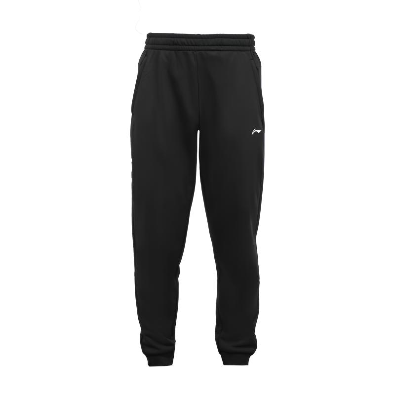 Мужские вязаные спортивные штаны Li Ning Черные Умеренные спортивные штаны ASWKZ35-1 3XL