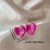 2024 Irregular Heart Stud Earrings - Niche Sweet Luxury, Non-Pierced Ear Clips for Women