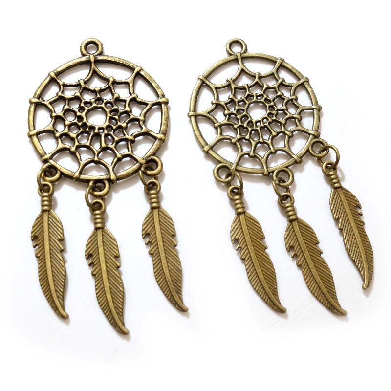 

5pcs Charms Native Dream Catcher Connector Antique Making Pendant fit,Vintage Tibetan Bronze Silver color,DIY Handmade Jewelry бронзовый