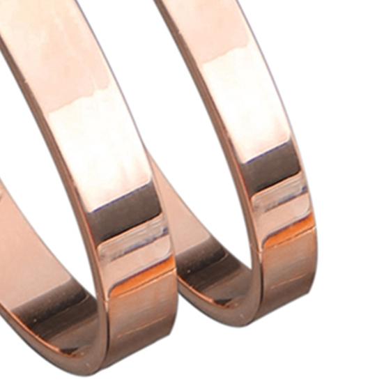 Bracelet Polished Skin-friendly Plated Copper Elegant Unisex Bracelet for Dating