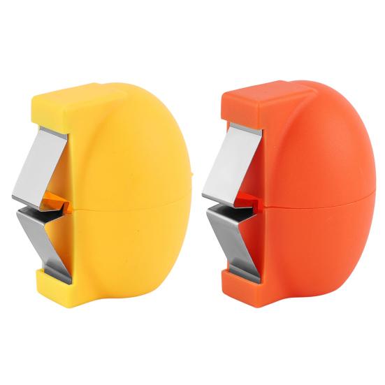2 Pcs Egg Shell Opener Multifunctional Egg Cutter Cracker Tool for Fresh And Hard Boiled Eggs Stainless Steel Egg Peeler Separator Kitchen Gadgets
