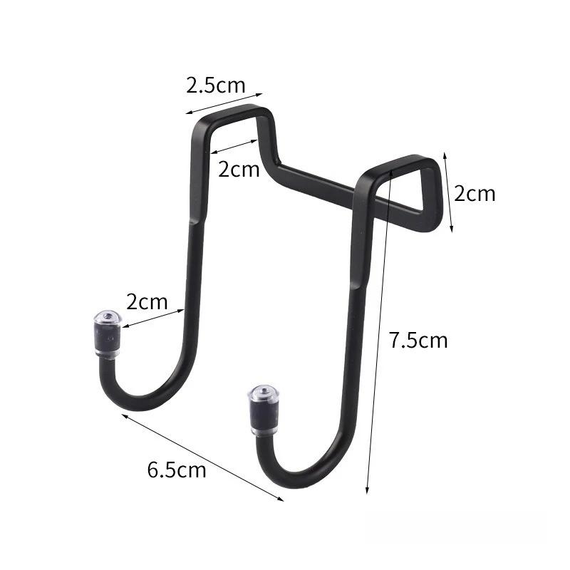 S-Shape Cabinet Storage Rack Bathrobe Hanger Holder Hooks Stainless Steel Kitchen Bathroom Cabinet Door Coat Towel Rack New