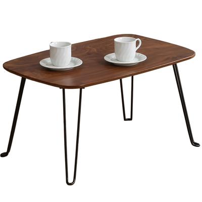 Fuji Boeki Folding Low For Living Mini Completed Width 60 X Depth 40 X Height Medium Brown Tron 10494 Table, Table, Alone, Compact, Lightweight,