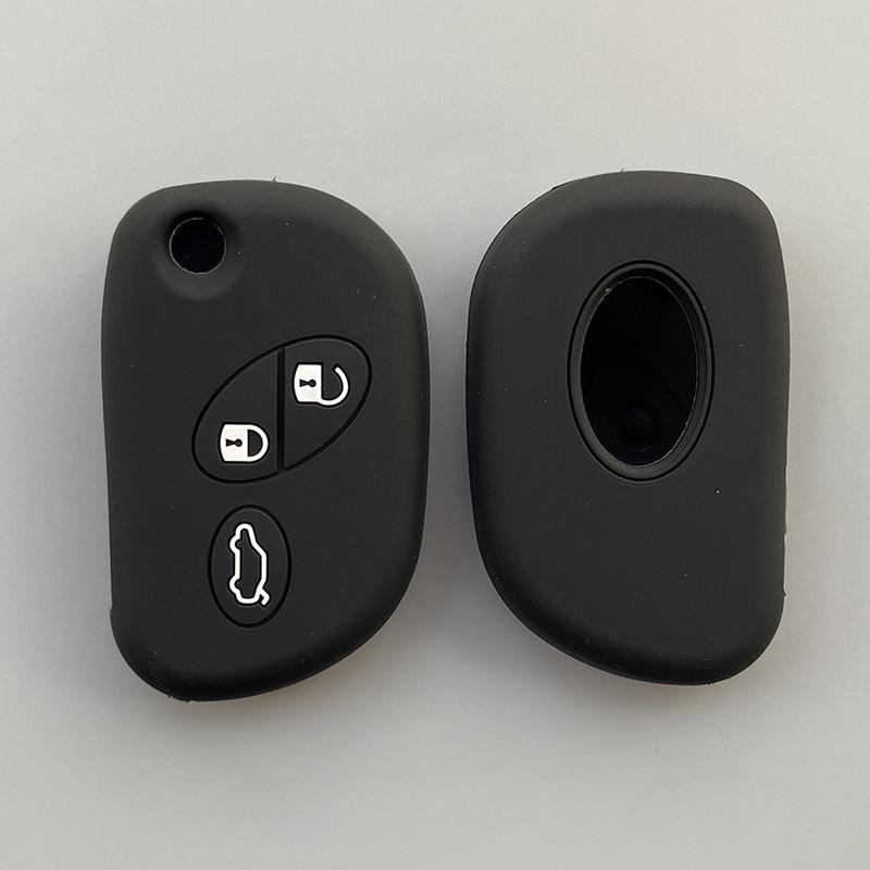

Silicone Car Key Cover case For Maserati Quattroporte Ghibli Levante GranTurismo GranCabrio 3button flip key чорний