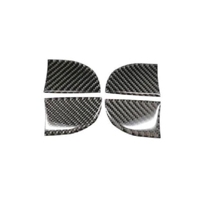 2014-2018 Real Carbon Fiber Interior Door Bowl Sticker Trim For Toyota Corolla