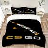 3pcs CS GO Themed Gaming Bedding Set-Perfect for Gamers, Decorative Bedroom Accessories, Festival Gifts, Travel Essentials, Daily Use1202123