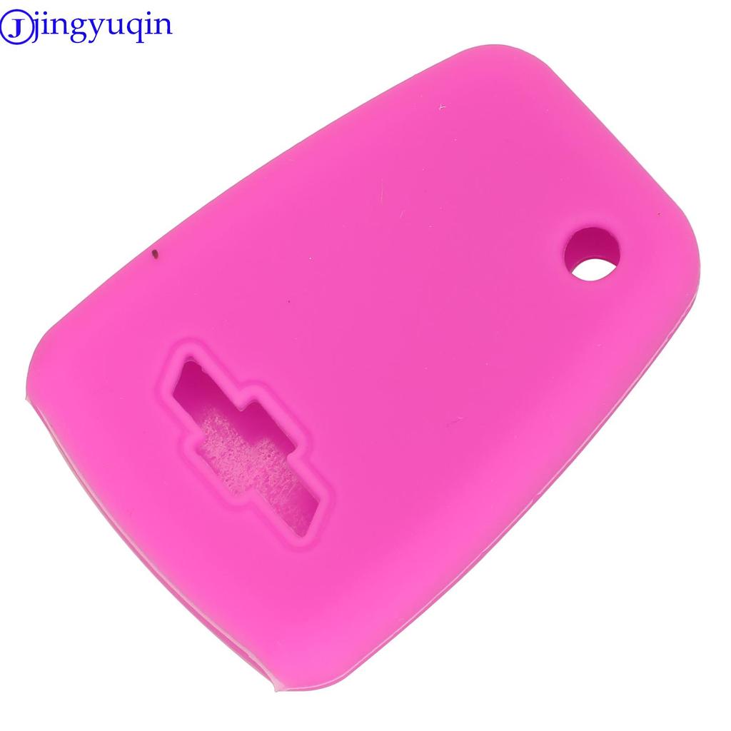 Jingyuqin Styling Remote Car Key Fob Silicone Case Cover Protector For Chevrolet Cruze Spark Onix Silverado Volt Aveo Sonic 4BTN