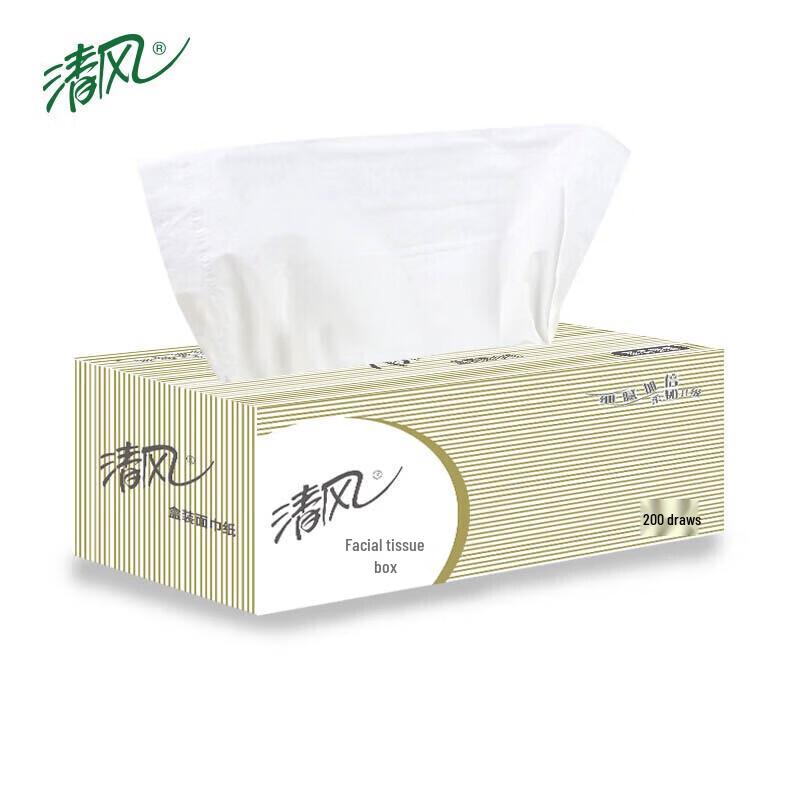 Qingfeng Original Wood Pull-Out Facial Tissues