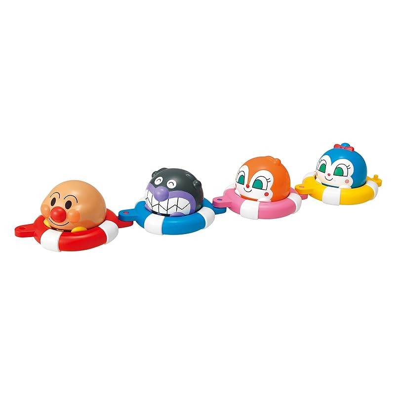 JOYPALETTE Anpanman Bath Time Fun! Round and Floating Anpanman