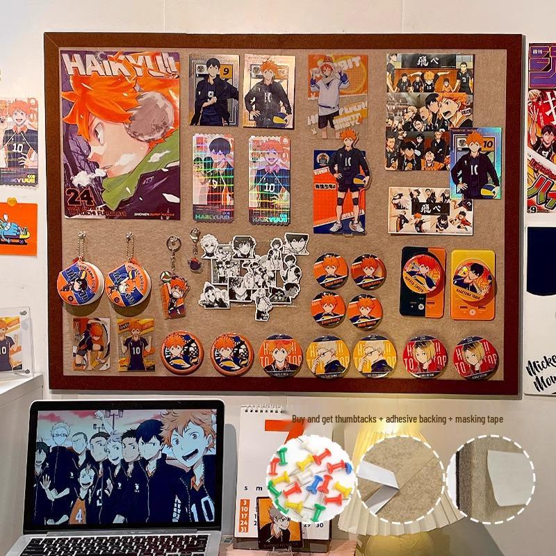 Guzi Felt Board Photo Wall Display Panel & Badge Holder