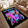 Huntrx: Future Bass Vibes Square rugs are a great choice for living rooms, bedrooms, home décor, and as gifts.