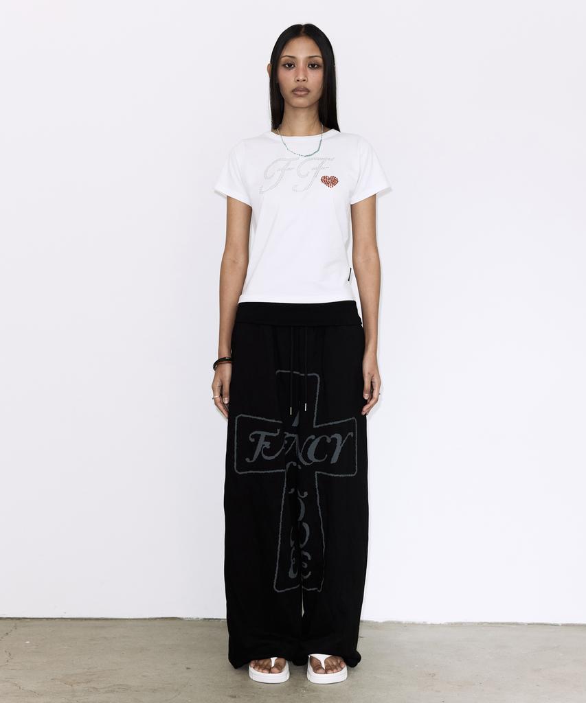 FANCY CLUB Glint Ff Tee (White) F26Qb088