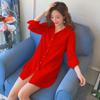 Women S Long Sleeve White Casual Loose Mid Length Shirt