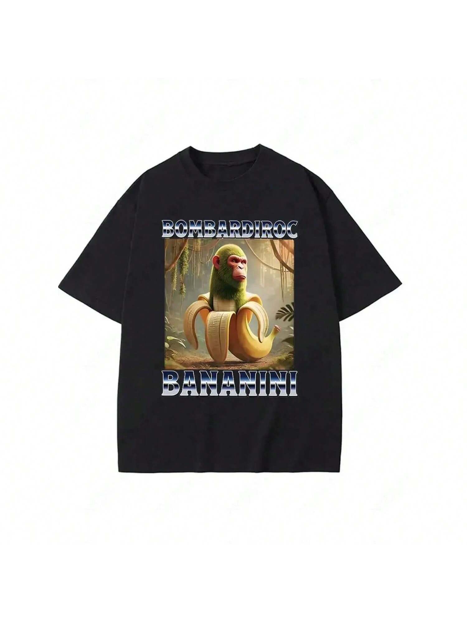 Chimpanzini Bananini T Shirt Funny Italian Brainrot Womes T-Shirts Summer Soft Y2k Streetwears P78 S разноцветный
