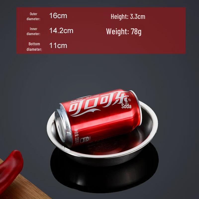 Xuan Kun Pai 304 Stainless Steel Round Serving Plate