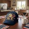 Trucker Hat Adjustable Us 250th Anniversary Cap Anniversary Tribute Hat Historic Embroidered Sunshade Cap For Patriotic Citizens