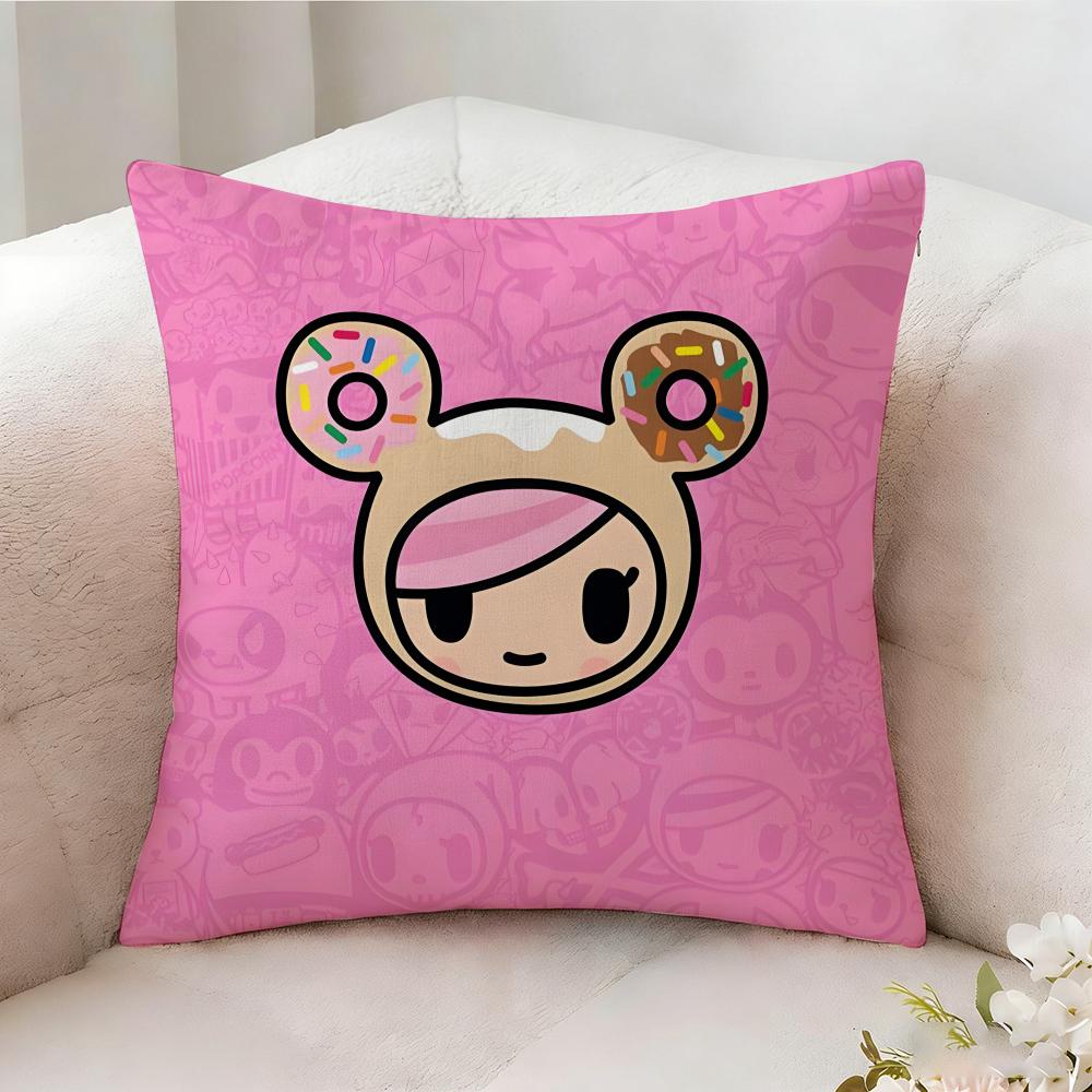 Ttokidokis Animation Pillow Case Pillowcase Doublesided Printed Sofa Cushion Bedroom Headboard Pillow