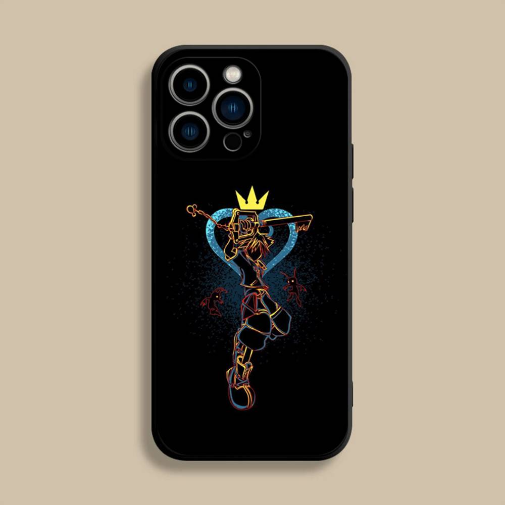 Kingdoms H-Hearts Game Phone Case For iPhone 17,16,15,14,13,12,Pro,Max,Plus,E,SE4,Air,Mini Black Soft Cover