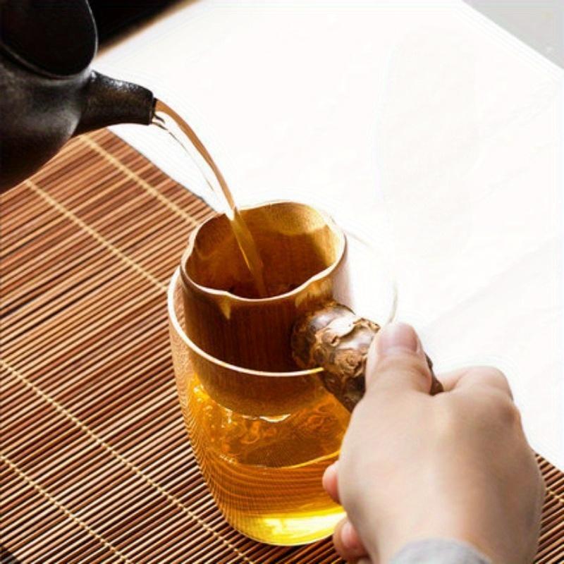 1PC Bamboo Root Tea Strainer Tea Ceremony Six Gentlemen's Tea Filters Chinese Style Zen Kung Fu Tea Set Accessories Bamboo Handicrafts