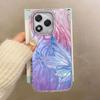 Luxury Laser Silver Butterfly Texture Phone Case for Iphone 16 15 14 7 8 Plus 13 Pro Max 16e X XS XR SE 2022 Back Silicone Cover
