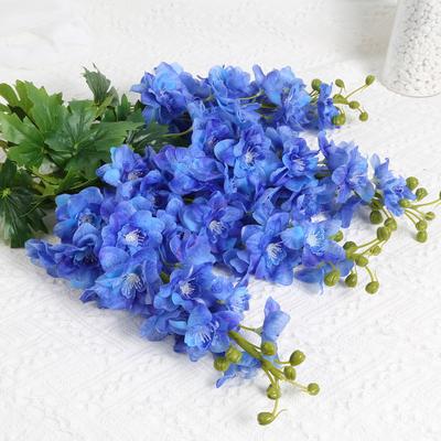 4 Adet Yapay Delphinium Çiçekleri Yapay Çiçekler 80cm Uzun Sap Hezarfen Lateks Gerçek Dokunuş Yüksek Vazo Masalar Ev Düğün Bahçe Dekoru için