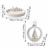 Small Miniature Landscape Hollow Ball Shaped Snow Scene Decoration Christmas Atmosphere Tray  Home
