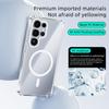 For Samsung Galaxy S25 Case Compatible with MagSafe Anti Scratch Clear TPU PC Phone Back Cover
