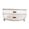 2 Tiers Cosmetic Storage Box Desktop Case Large Capacity Portable Makeup Organizer