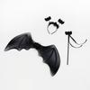 Bat Fairy Wand Hairhoop Wing Tutu Skirt Kid Girl Birthday Gift Party Halloween Cosplay Prop for Children's Day Stage