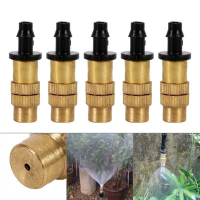 Brass Misting Nozzle Adjustable Atomization Sprinklers Brass Sprinkler Head  Garden Watering