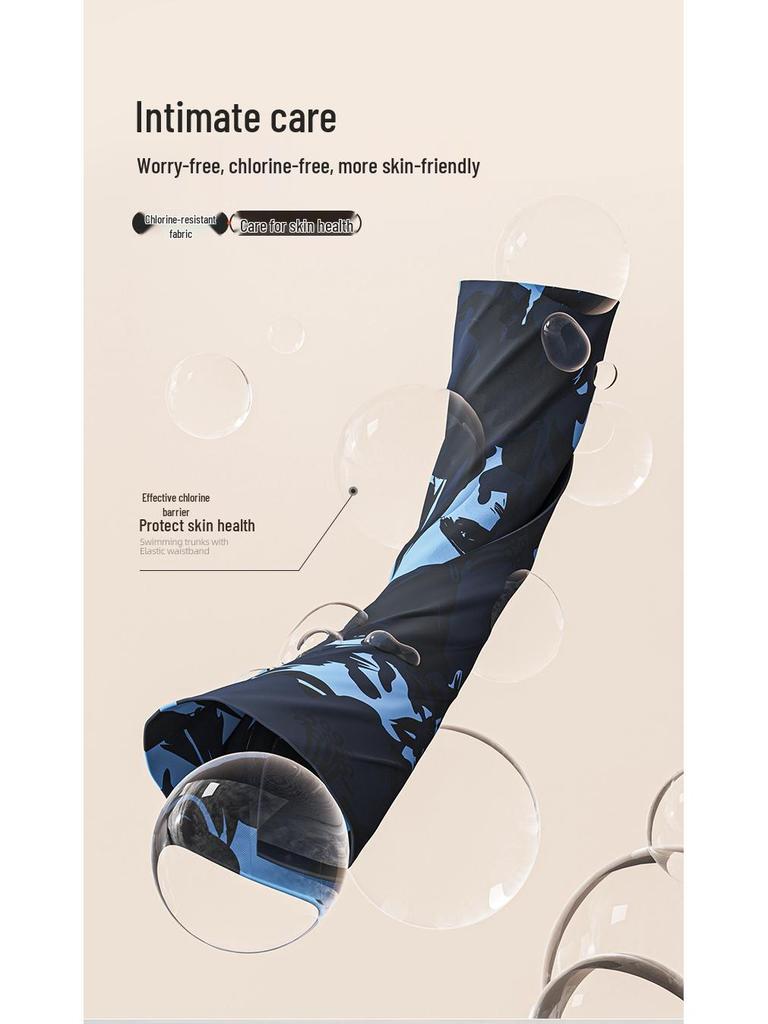 Herren Doppellagige Square-Leg Badehose - Fünf-Punkt-Stil, Anti-Peinlichkeit, Professionelle Strandbekleidung für Erwachsene.
