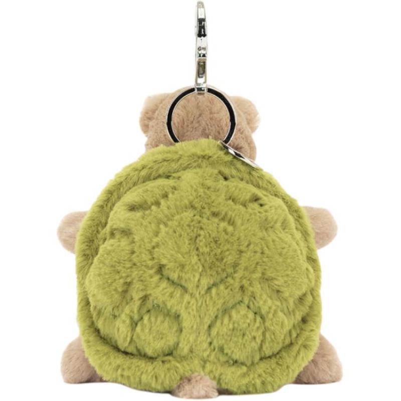 JELLYCAT Amphibious & Crawling Series Timmy Turtle Bag Companion Healing Doll Plush Pendant 6cm Height 14cm Length