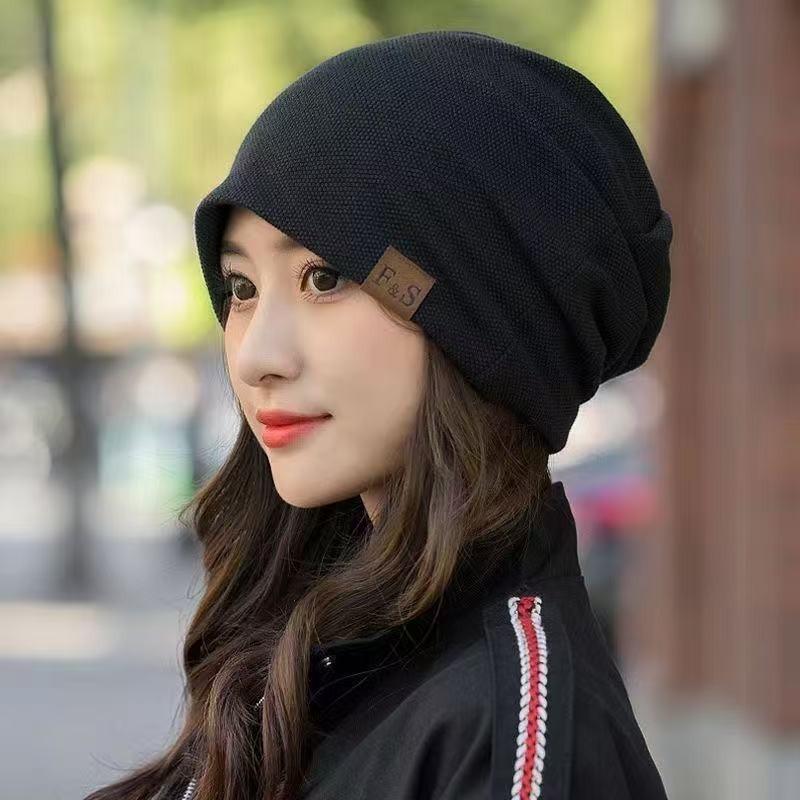 Autumn/Winter Plush Knit Baotou Hat - Indoor/Outdoor Warm Velvet Pullover