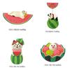 Watermelon Cat Resin Craft Summer Decor Cute Collectible For Desk And Shelf